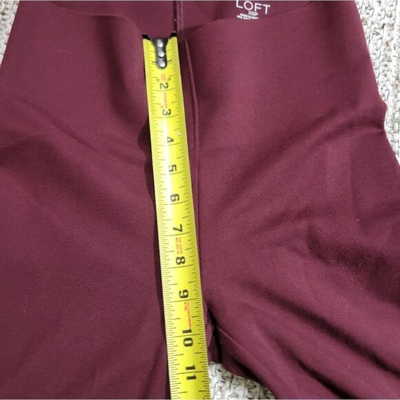 Loft petite leggings maroon sz xsp - Picture 10 of 12